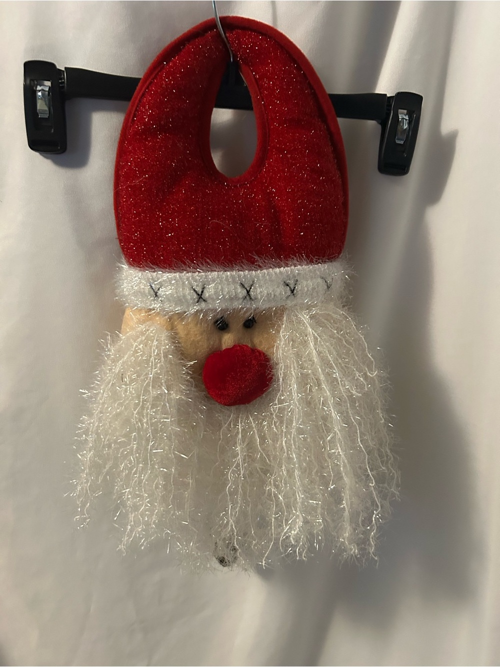 Festive Red Santa Door Hanger - Holiday Home Accent